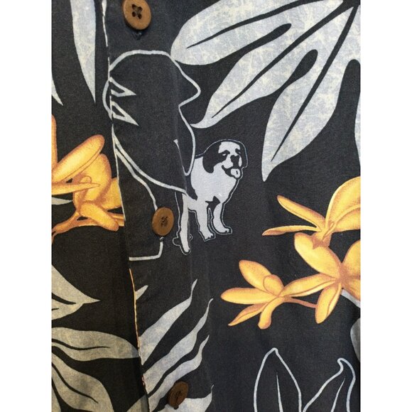 Big Dogs Hawaiian Button Up Shirt Size XL Tropical Floral Short Sleeve Resort - Picture 2 of 8